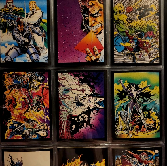 1992 ghost rider some glow in the dark sheet of 9 cards. - Picture 5 of 13